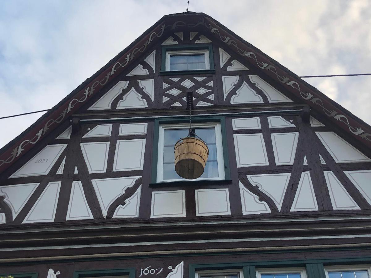 Schoene Ferienwohnung Altes Gebaelk Fachwerkhaus 巴哈拉赫 外观 照片