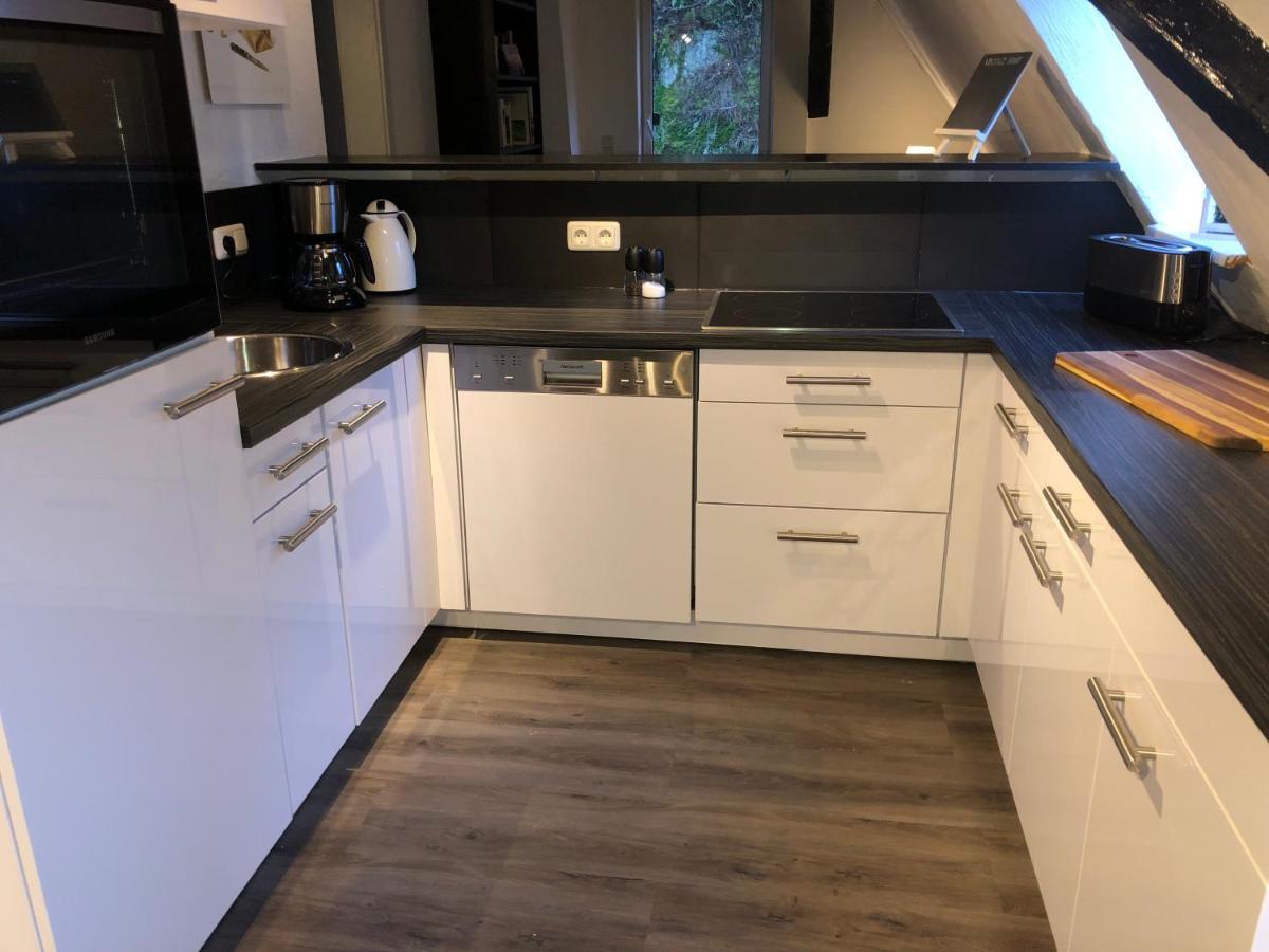 Schoene Ferienwohnung Altes Gebaelk Fachwerkhaus 巴哈拉赫 外观 照片