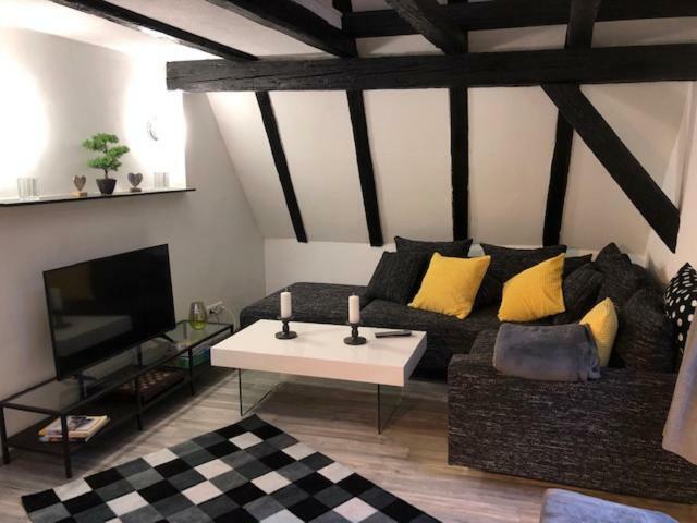 Schoene Ferienwohnung Altes Gebaelk Fachwerkhaus 巴哈拉赫 外观 照片